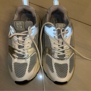 White and Silver chunky Sneakers